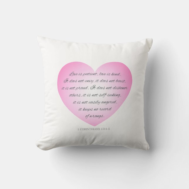 Coussin L'amour est une citation du patient Valentine | Co (Recto)
