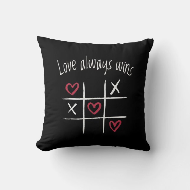 Coussin L'amour gagne toujours (Recto)