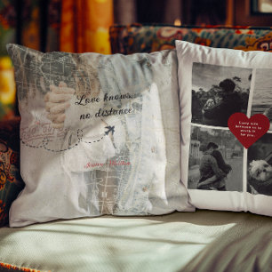 Coussin L'amour ne connaît pas de distance Relation à dist