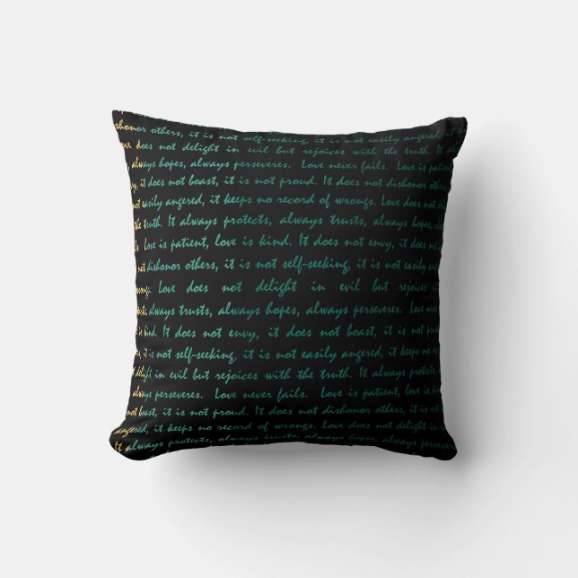 Coussin L'Amour ne s'échappe jamais Été Jaune Oreille (Recto)