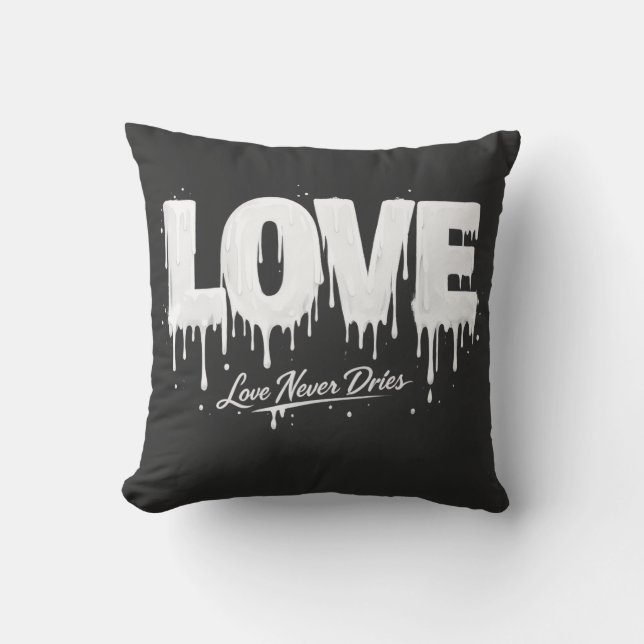 Coussin L'amour ne sèche jamais (Recto)