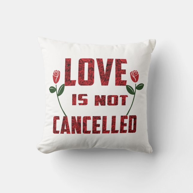 Coussin L'amour n'est pas annulé (Recto)