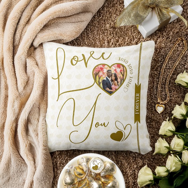 Coussin L'amour personnalisé Vous pour la Saint Valentin (Créateur téléchargé)