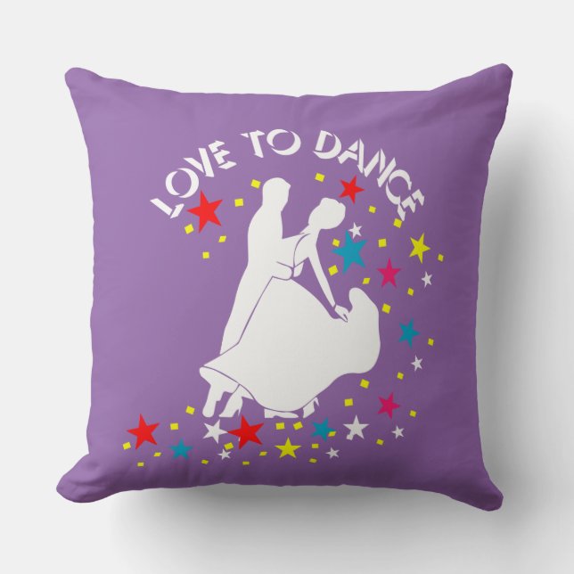 Coussin L'amour pour la danse (Recto)