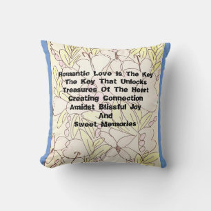 Coussin L'Amour Romantique Est L'Oreiller Clé
