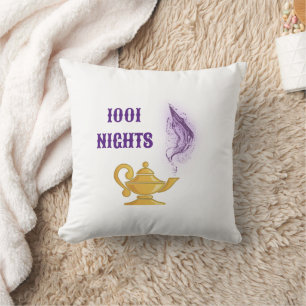 Coussin Lampe Mille et une nuits Aladdin Genie