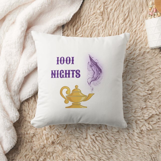 Coussin Lampe Mille et une nuits Aladdin Genie (Couverture)