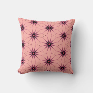 Coussin Lampe Motif géométrique rose Starburst