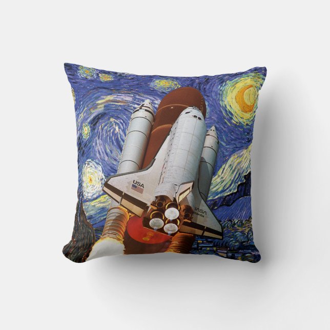 Coussin Lancement de la navette spatiale de la NASA Van Go (Recto)