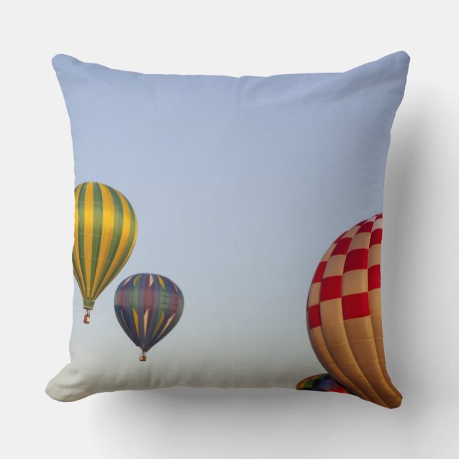 Coussin Lancement de montgolfières (Recto)