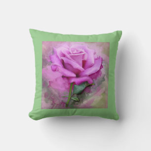 Coussin Lancer de l'oreiller avec du mauve ou de la sauge.