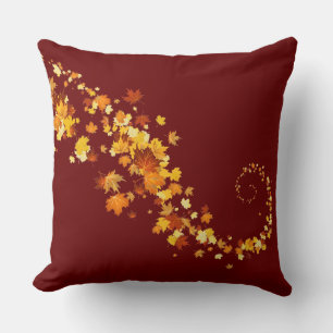 Coussin Lancer des feuilles d'automne