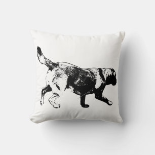 Coussin Lancer l'oreiller à lancer d'encre d'art Labrador