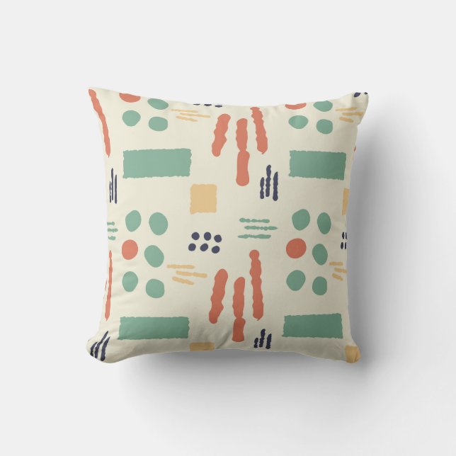 Coussin Lancer l'oreiller avec un motif tendance aux forme (Recto)