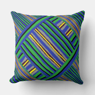 Coussin Lancer l'oreiller - Bandes Kente #2 Lancer l'oreil