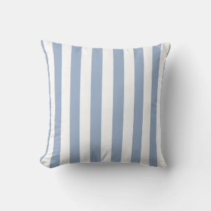 Coussin Lancer l'oreiller Bleu et blanc bande