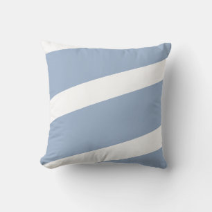 Coussin Lancer l'oreiller Bleu et blanc bande