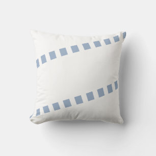 Coussin Lancer l'oreiller Bleu et blanc bande