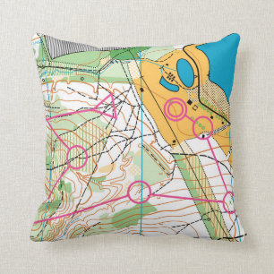Coussin Lancer l'oreiller - Carte d'orientation