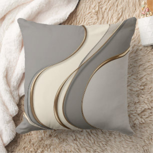Coussin Lancer l'oreiller dans un graphique abstrait éléga