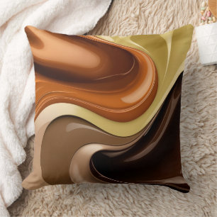 Coussin Lancer l'oreiller dans un graphique abstrait éléga