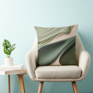 Coussin Lancer l'oreiller dans un graphique abstrait éléga