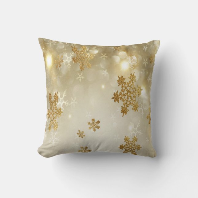 Coussin Lancer l'oreiller/les lacs de neige (Recto)