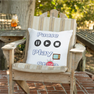 Coussin Lancer l'oreiller Lire Pause Arrêt