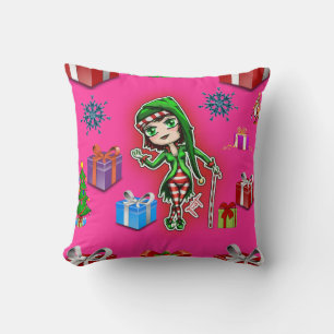 Coussin lancer l'oreiller noël