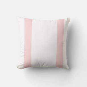 Coussin Lancer l'oreiller rose et blanc bande