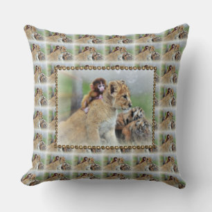 Coussin Lancer l'oreiller/tigre blanc