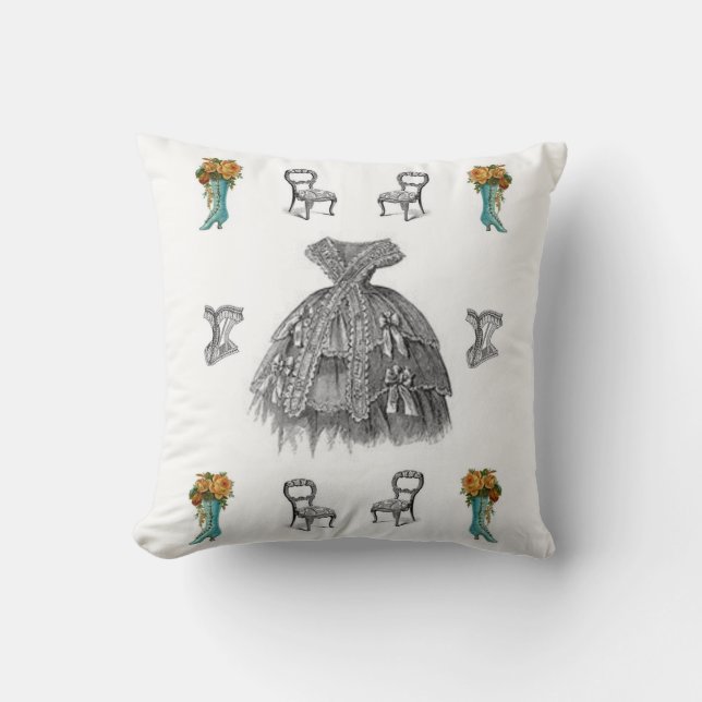 Coussin Lancer l'oreiller Vintage (Recto)