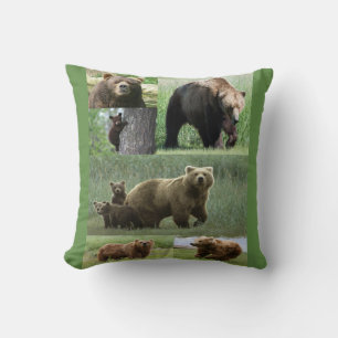 Coussin Lancer Ours d'oreiller