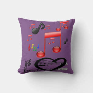 Coussin lancer pillow decore musique guitare