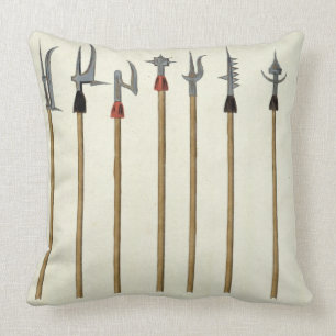 Coussin Lances, lances, halebardes et partisanes, plat