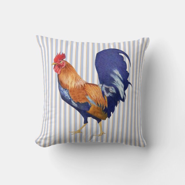 Coussin Landes de coqs (Recto)