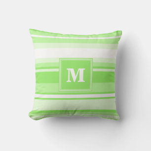 Coussin Landes vertes de chaux monogrammes