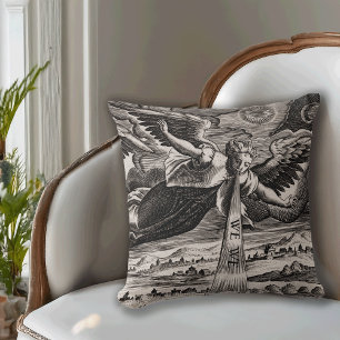 Coussin L'Ange d'Apocalypse met en garde contre le malheur