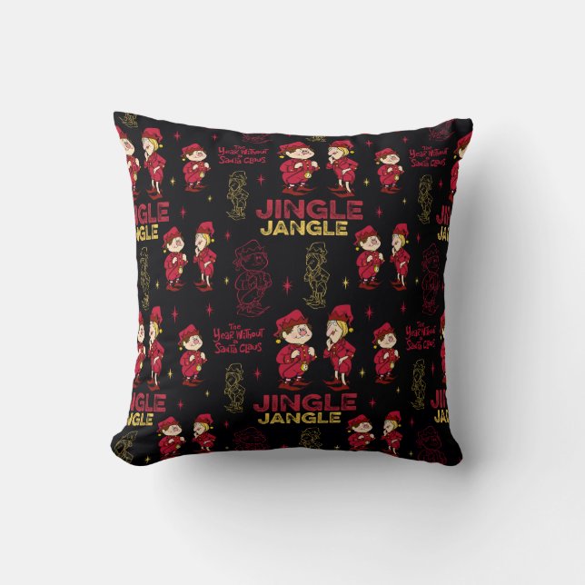 Coussin L'ANNÉE SANS SANTA CLAUS™ | Motif Elf (Recto)
