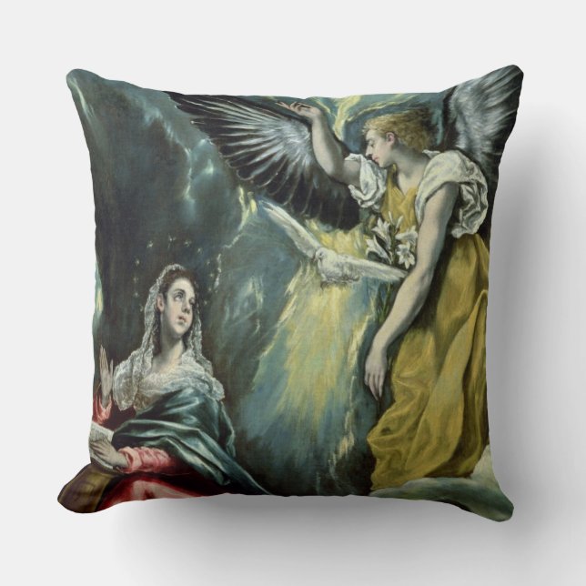 Coussin L'annonce, c.1575 (huile sur la toile) (Recto)