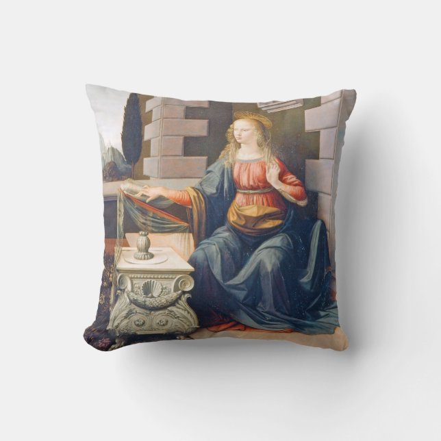 Coussin L'Annonciation, Léonard de Vinci, 1472-1473 (Recto)