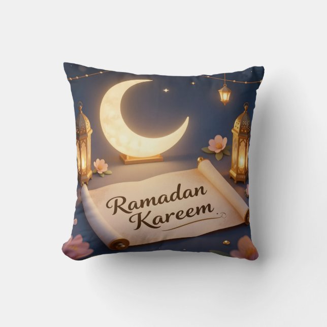 Coussin Lanternes de la Bénédiction – Lancer de l'art de l (Recto)