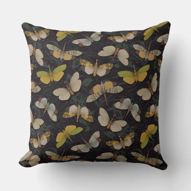 Coussin Lanternflies - Pyrops Candelaria & Planthoppers (Recto)