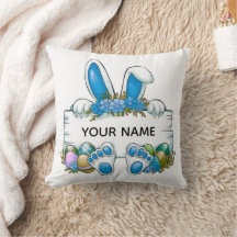 Lapin aux oreilles florales bleues graphique de no