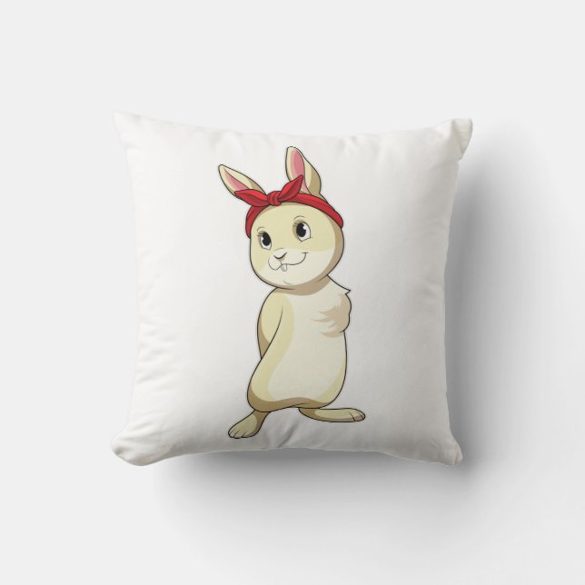 Coussin Lapin avec Bandana (Recto)