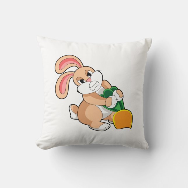 Coussin Lapin avec carotte (Recto)