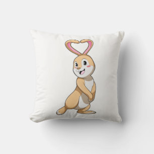 Coussin Lapin avec coeur