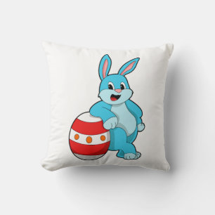 Coussin Lapin avec oeuf de Pâques