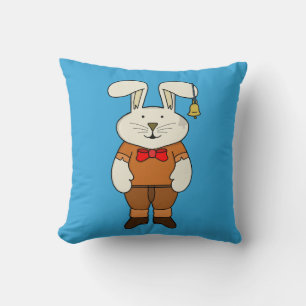 Coussin Lapin avec une cloche à l'oreille