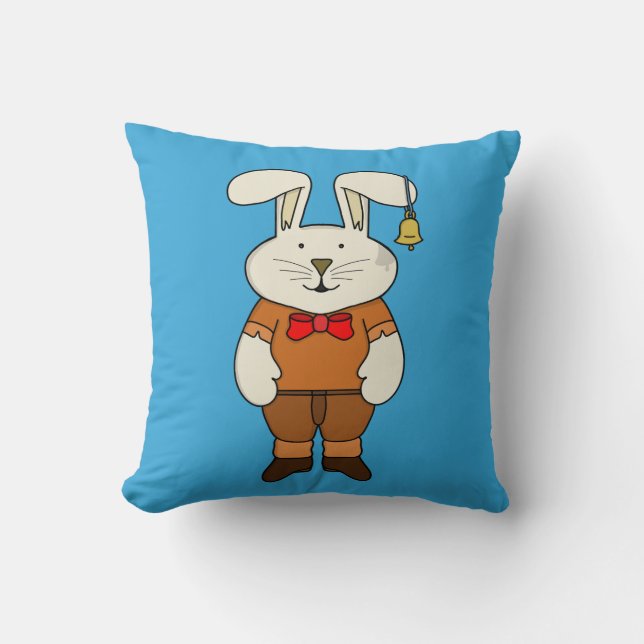 Coussin Lapin avec une cloche à l'oreille (Recto)